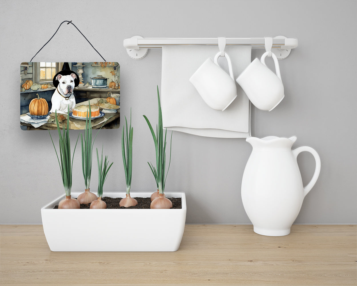 Pit Bull Terrier Fall Door Hanger
