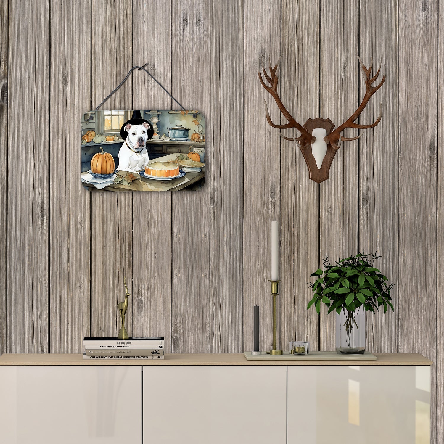Pit Bull Terrier Fall Door Hanger