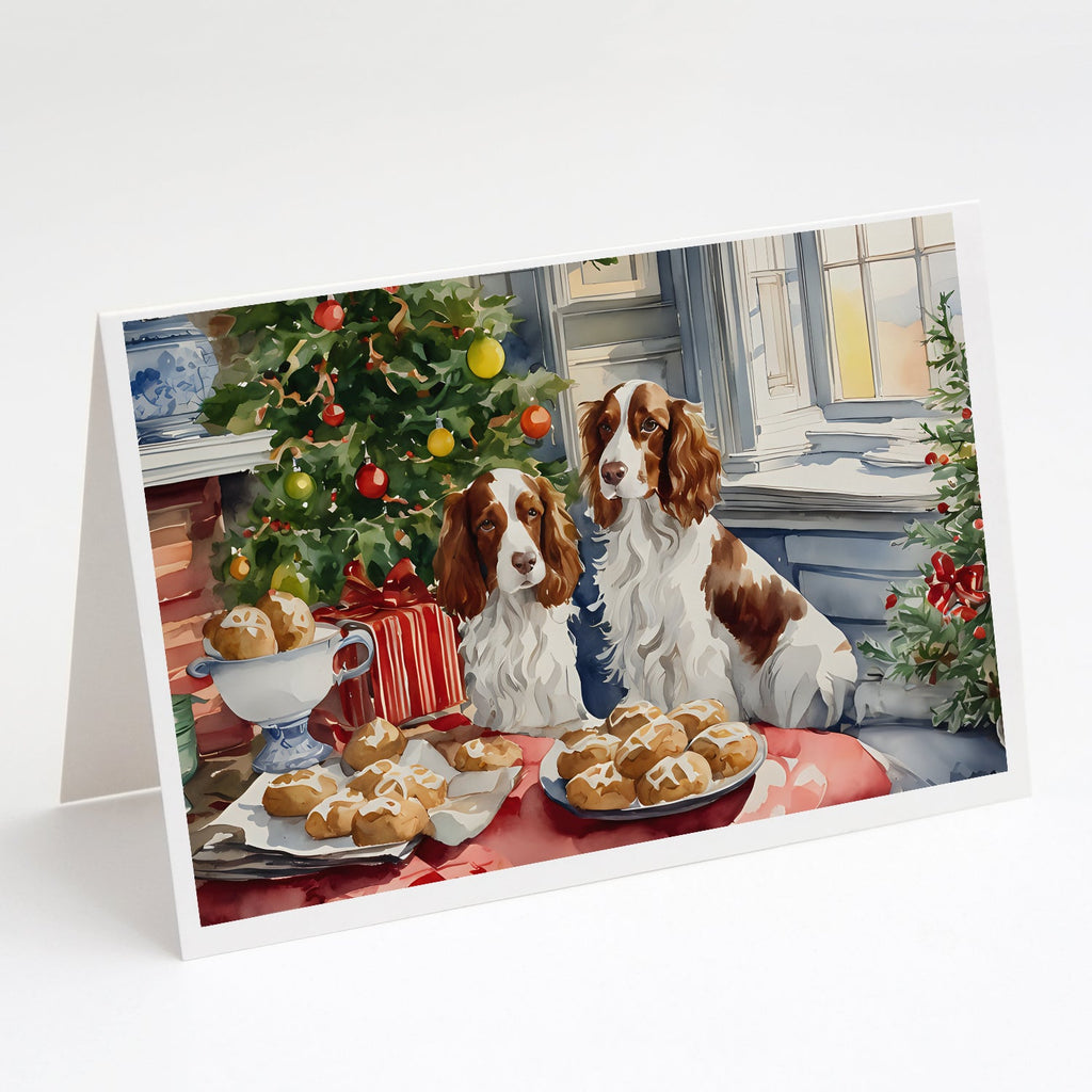 Welsh Springer Spaniel Christmas Greeting Cards Pack of 8